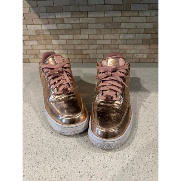 Nike‎ Air Force 1 Low Metallic Rose Gold size 14 - Picture 2 of 6